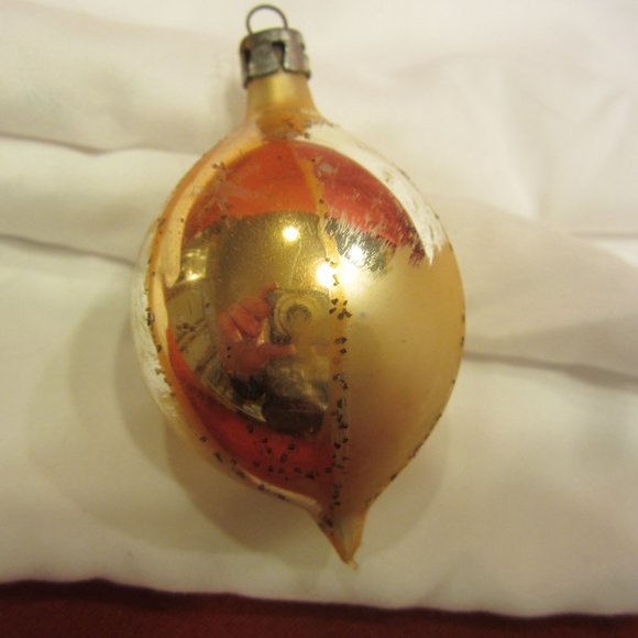 VTG 50'S GLASS TEARDROP ORNAMENTS - Picture 2 of 9